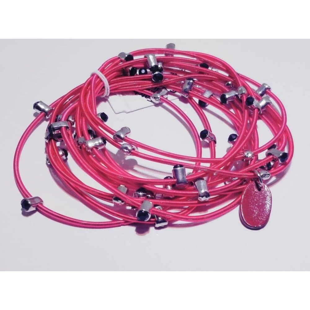 Bee Charming Sugar NY Rhinestone Piano Wire Bracelets